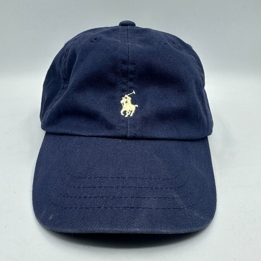 Polo Ralph Lauren Hat Cap Toddler 2T-4T Navy Blue Strapback Iconic Pony Logo